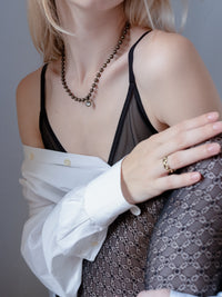ASTRID CRYSTAL NECKLACE GOLD