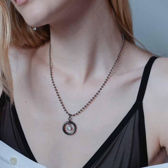 ASH NECKLACE GUNMETAL