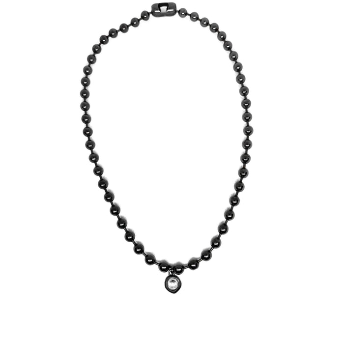 ASTRID CRYSTAL NECKLACE GUNMETAL