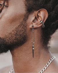 JONES EAR CUFF GUNMETAL