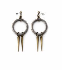 SUSPENDED SPIKE EARRINGS