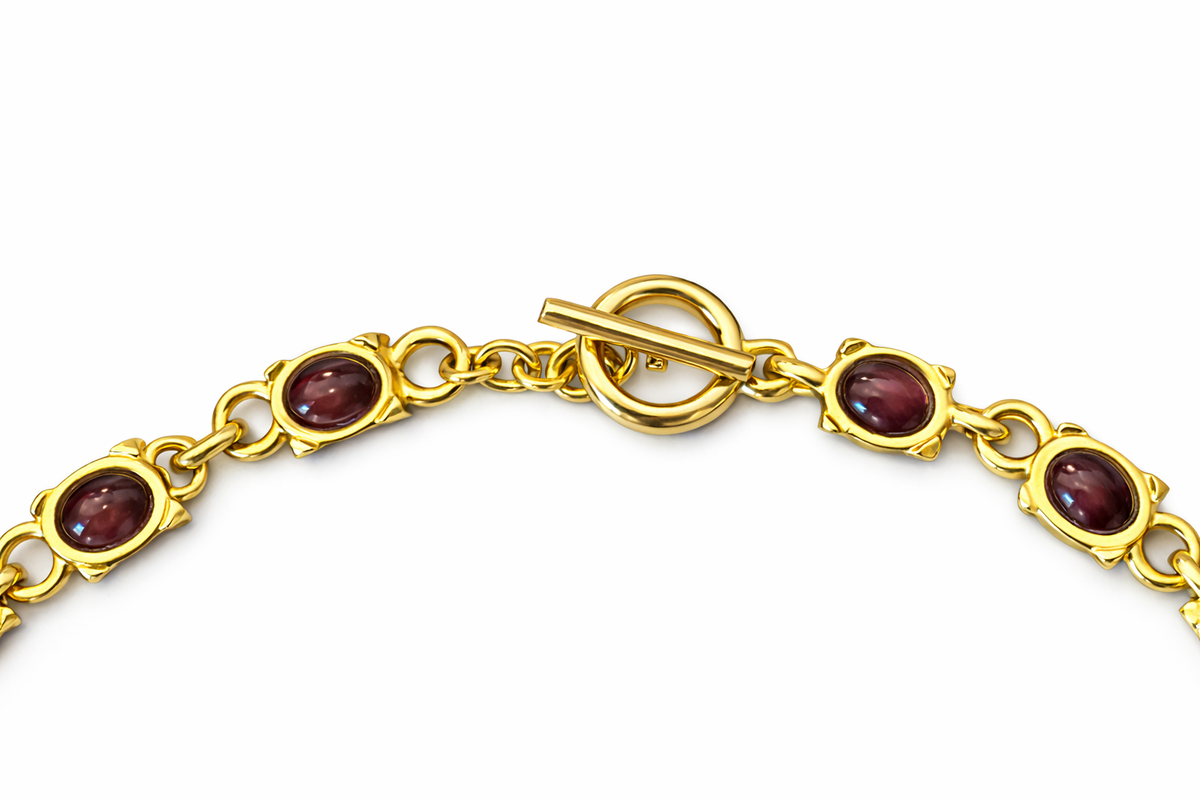 CARNELIAN LINK NECKLACE