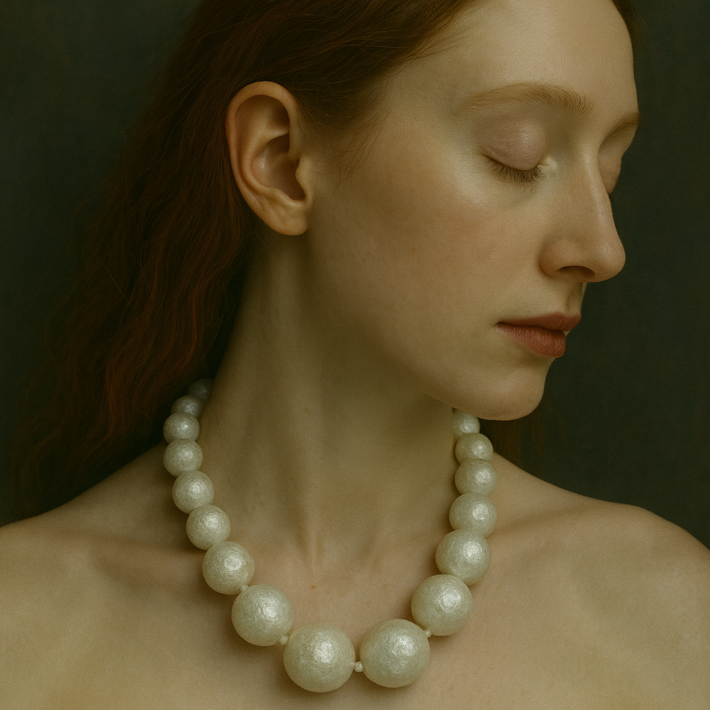 PAPER MACHE BEAD NECKLACE