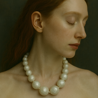 PAPER MACHE BEAD NECKLACE