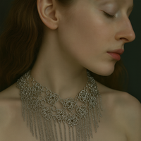 ROSETTE FRINGE NECKLACE