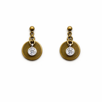 GOLD DISC EARRINGS
