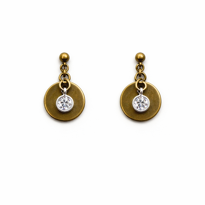 GOLD DISC EARRINGS