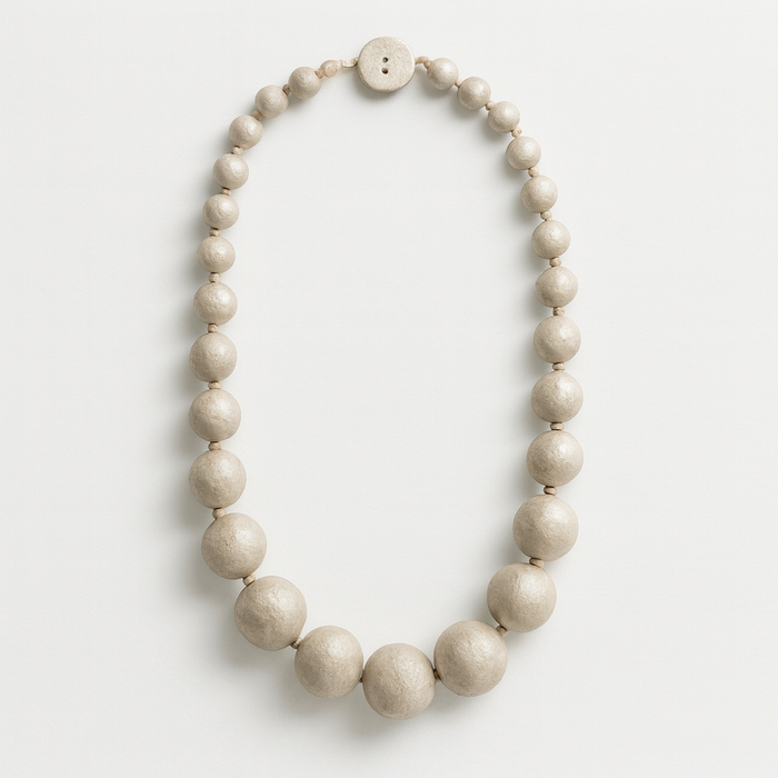 PAPER MACHE BEAD NECKLACE