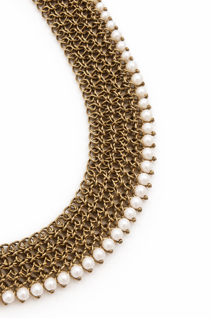 WOVEN PEARL NECKLACE