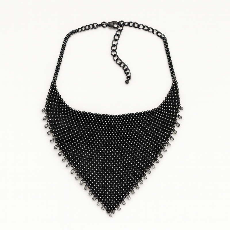 CRYSTAL SCARF NECKLACE