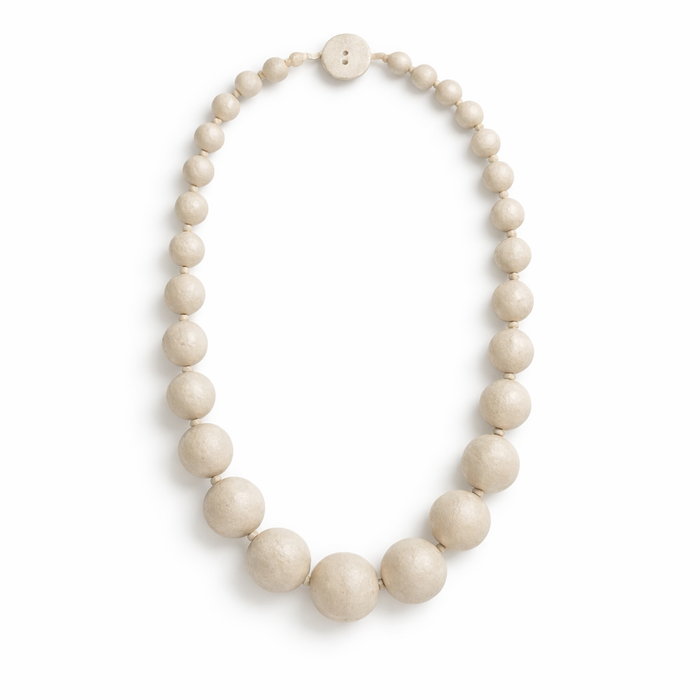 PAPER MACHE BEAD NECKLACE