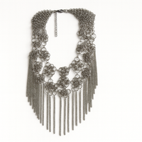 ROSETTE FRINGE NECKLACE