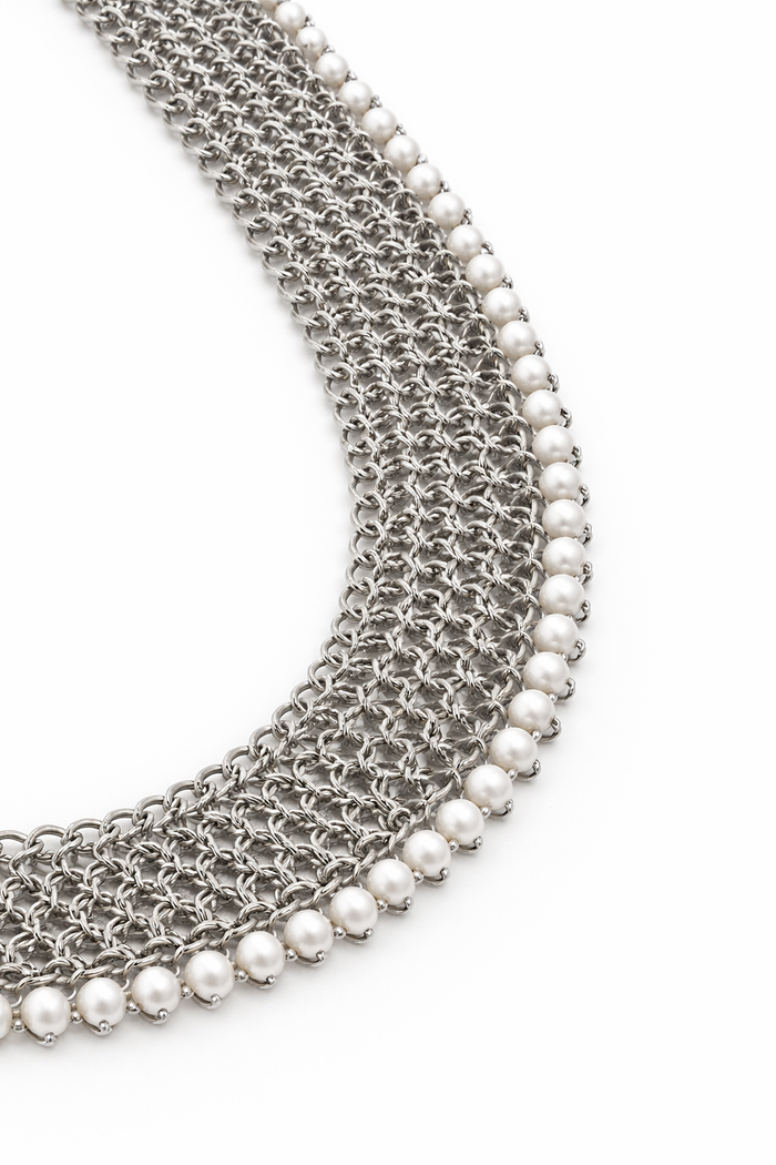 WOVEN PEARL NECKLACE