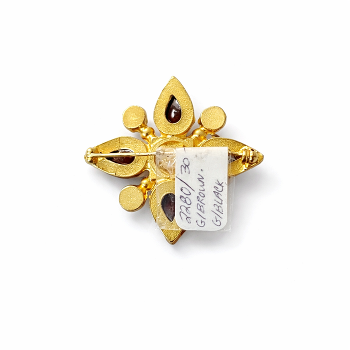 CARNELIAN STAR BROOCH