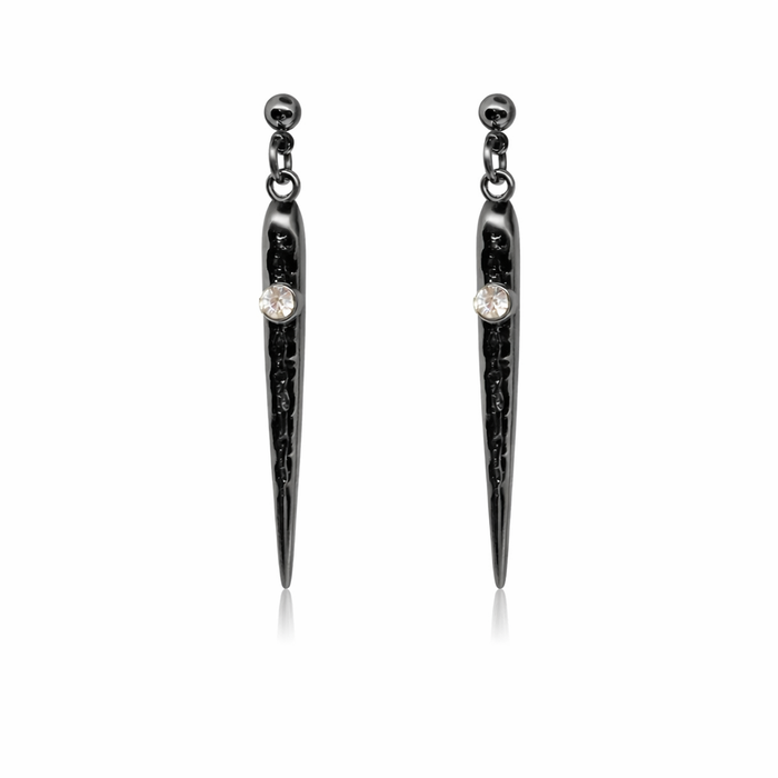 JIMI EARRINGS GUNMETAL