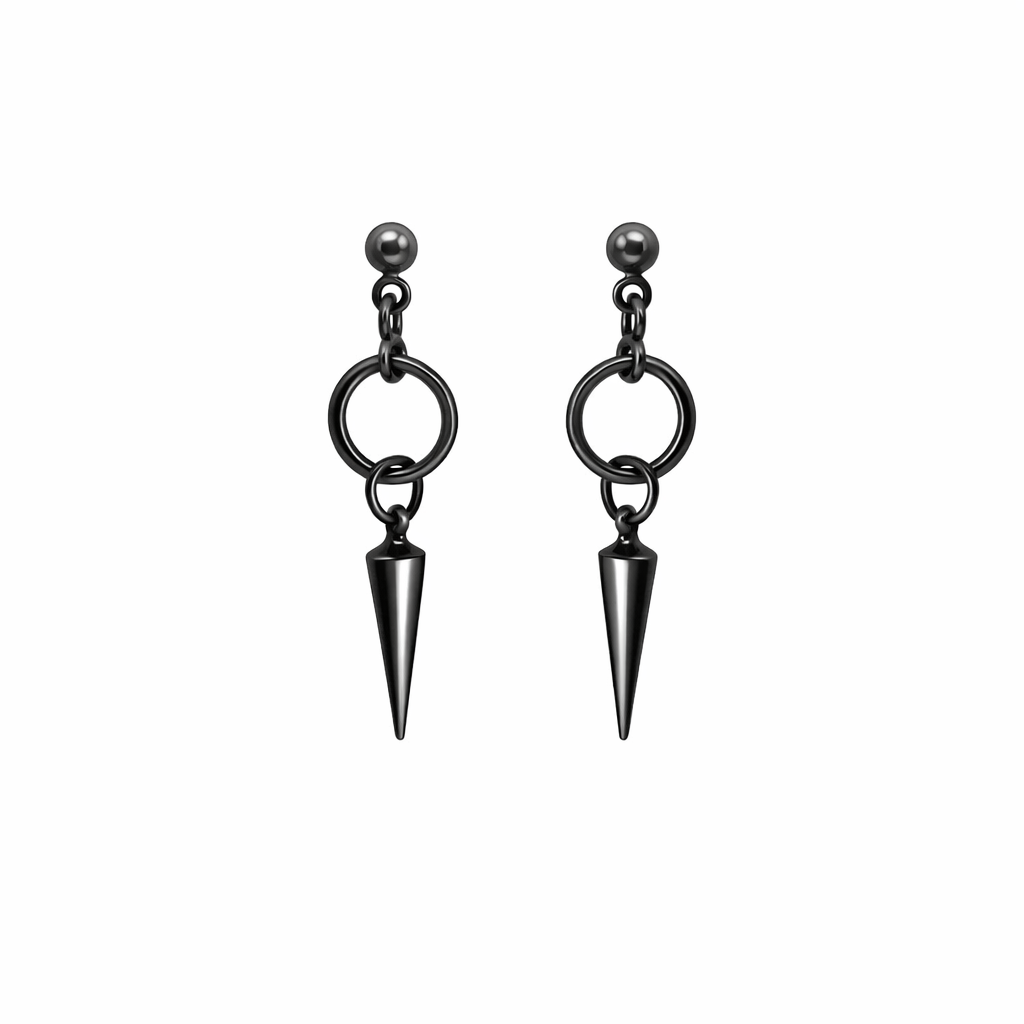 JASE EARRINGS GUNMETAL