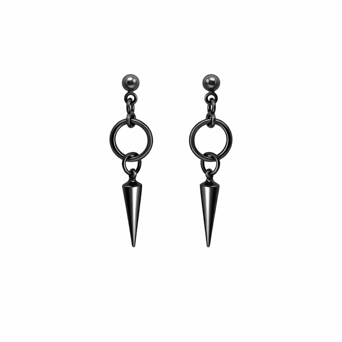 JASE EARRINGS GUNMETAL