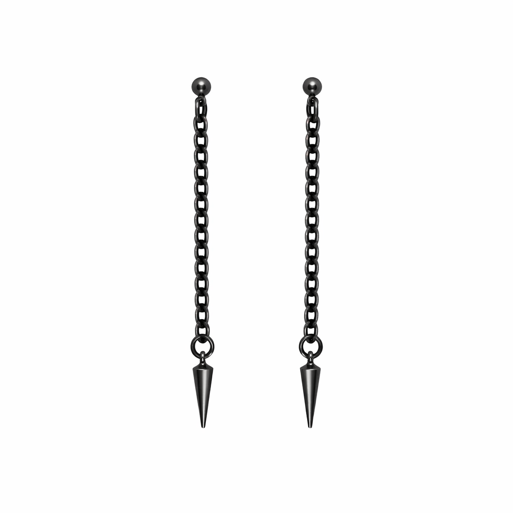 JANIE EARRINGS GUNMETAL