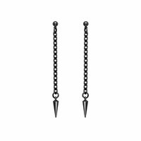 JANIE EARRINGS GUNMETAL