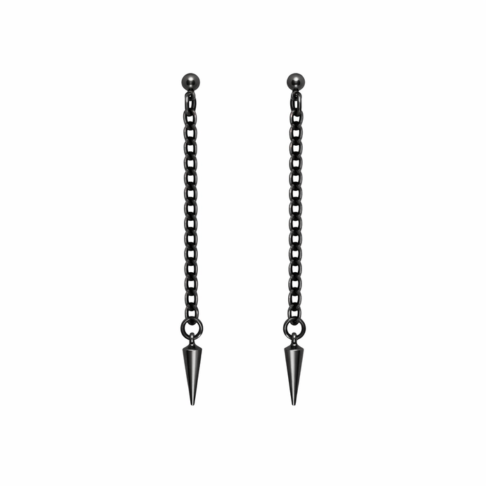 JANIE EARRINGS GUNMETAL