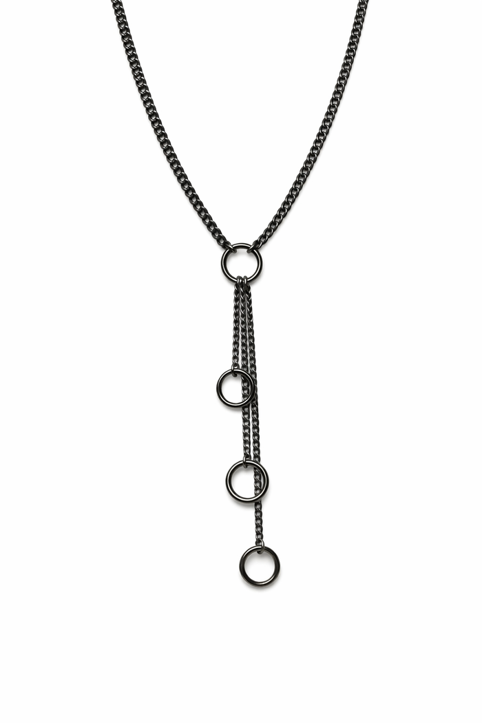ABBEY NECKLACE GUNMETAL