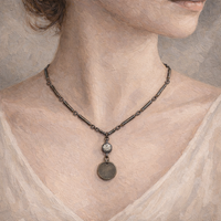 BLACKENED PENDANT NECKLACE