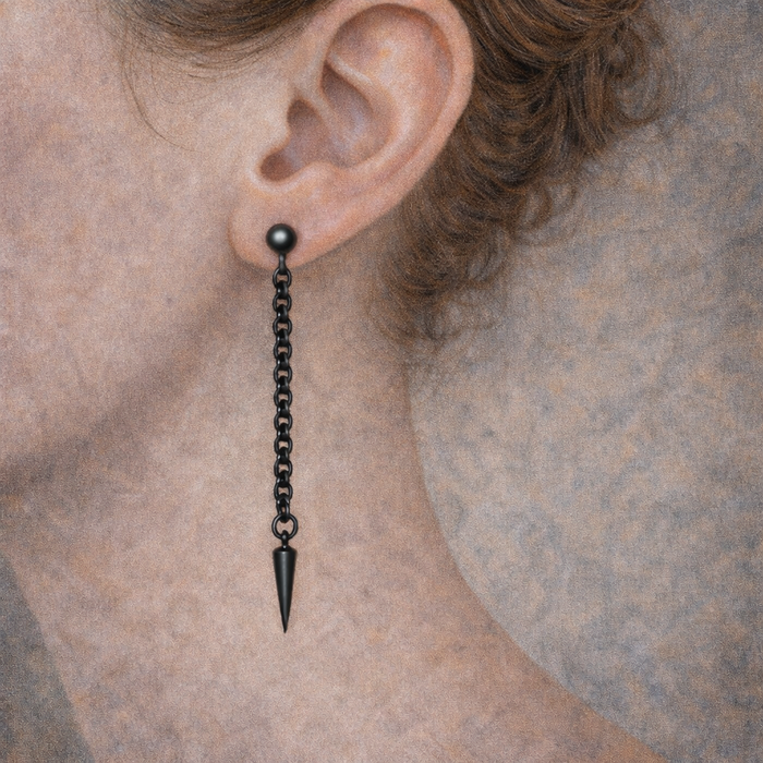 JANIE EARRINGS GUNMETAL