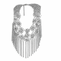 ROSETTE FRINGE NECKLACE
