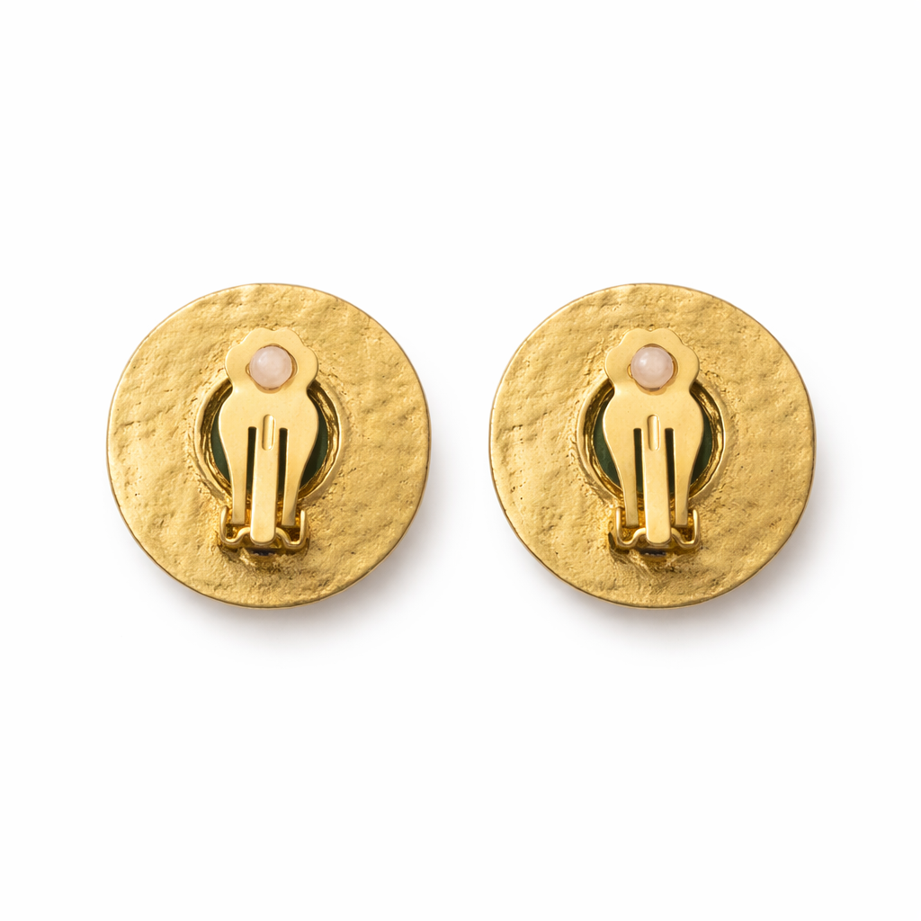 VERDANT ROUND CLIP-ONS