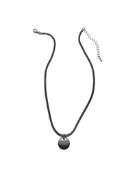 Silver charm necklace for women.